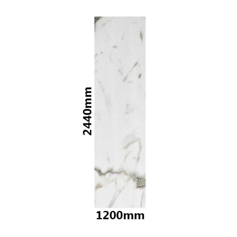 Showerwall Square Edge MDF Shower Panel 1200mm Wide x 2440mm High - Bianco Carrara