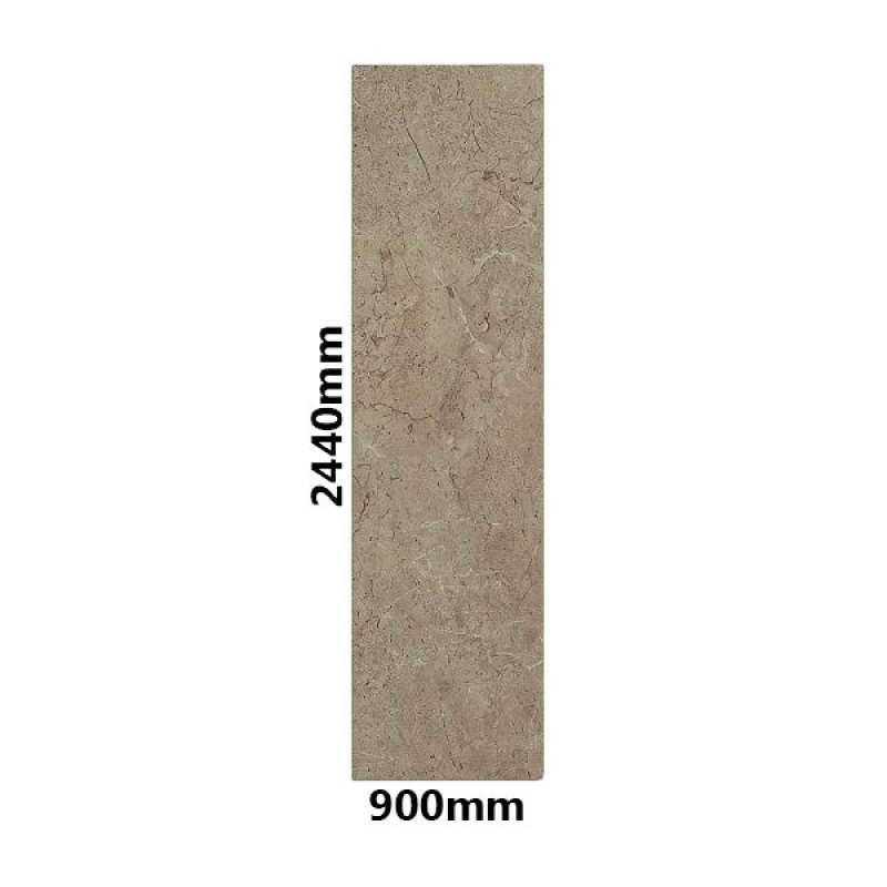 Showerwall Square Edge MDF Shower Panel 900mm Wide x 2440mm High - Cappuccino Marble