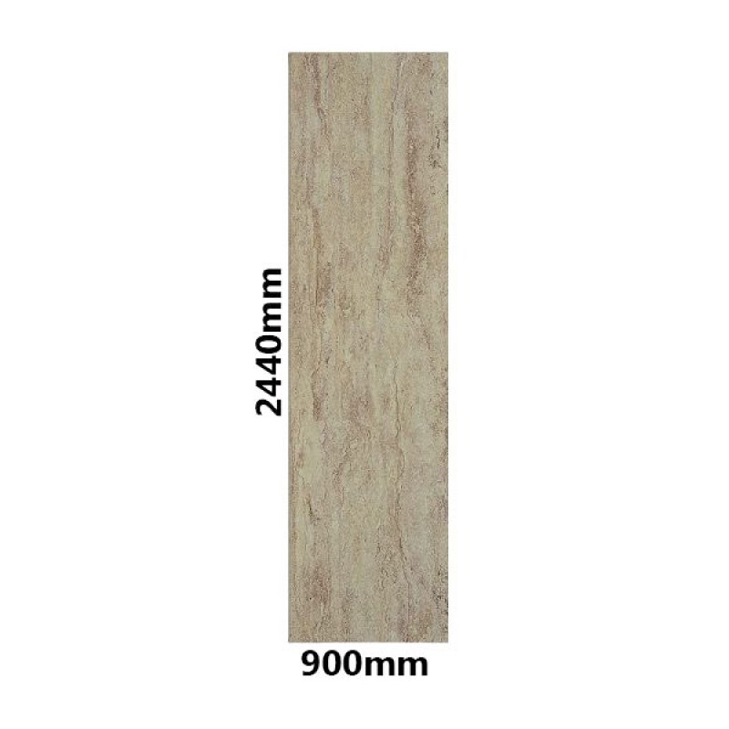 Showerwall Square Edge MDF Shower Panel 900mm Wide x 2440mm High - Travertine Stone
