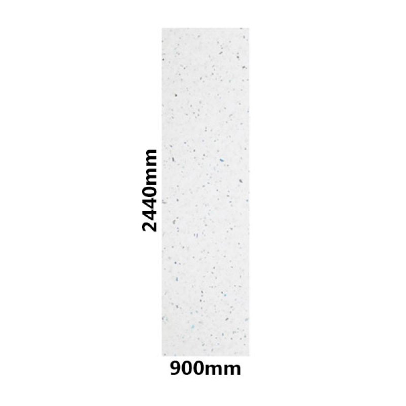 Showerwall Square Edge MDF Shower Panel 900mm Wide x 2440mm High - White Sparkle