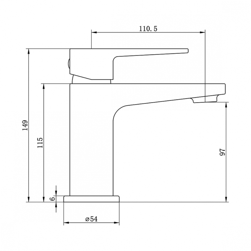Signature Spectacle Basin Mixer Tap Single Handle with Waste - Chrome