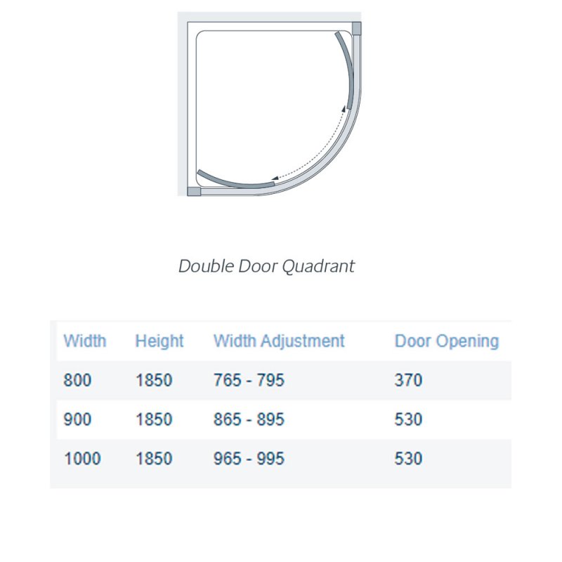 Lakes Classic Low Threshold Shower Enclosure 900x900mm CLV3R090S