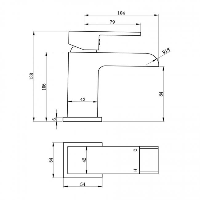 Signature Victoria Mono Basin Mixer Tap Single Handle with Waste - Chrome
