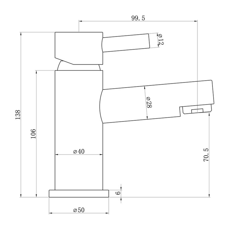Signature Gravity Basin Mixer SIGN105769 Deck Mounted Chrome