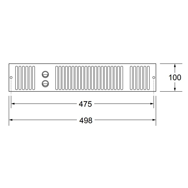 Smiths MK5 Space Saver SS3 / SS5 / SS5 12V / SS7 White Fascia Grille 500mm