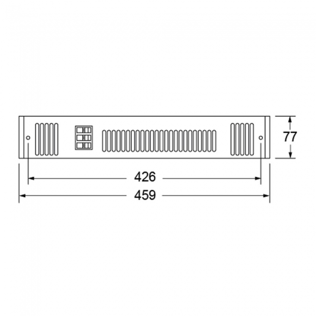 Smiths Space Saver SS80E MK6 White Grille 459mm