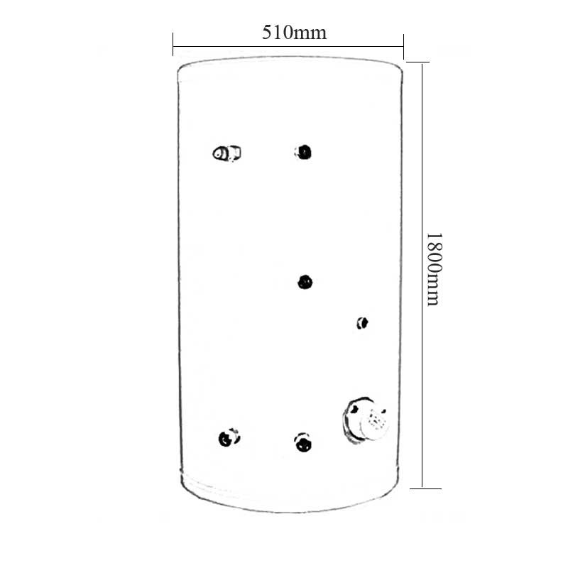 Telford Tempest Unvented Cylinder TSMD250SL Direct L