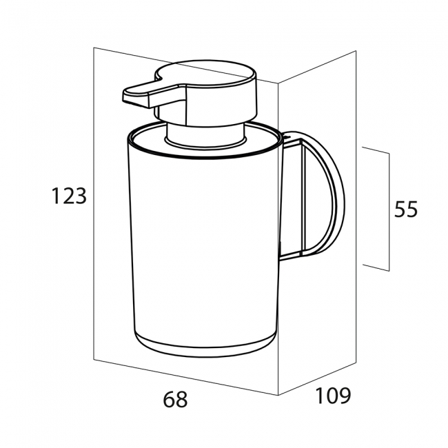 Tiger Tune Round Soap Dispenser - Brushed Brass/Black