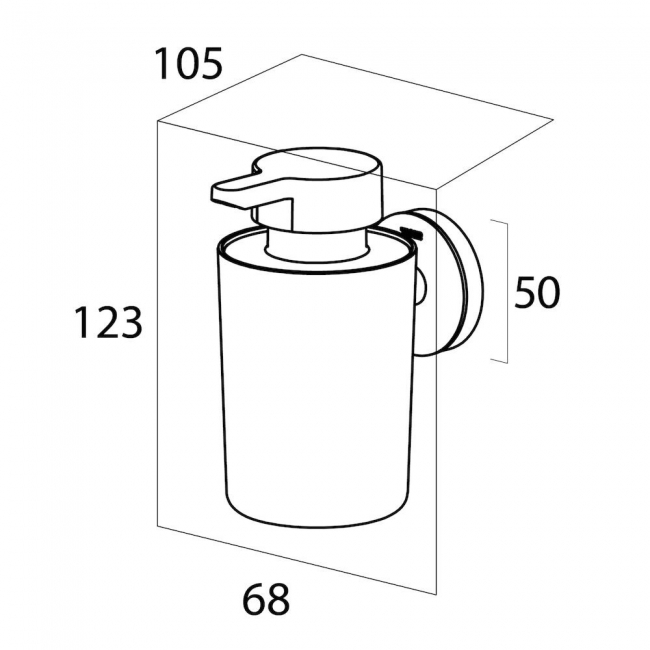 Tiger Urban Round Soap Dispenser - White