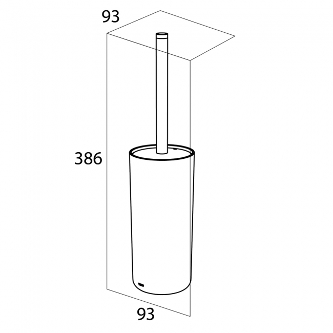 Tiger Urban Toilet Brush and Holder Freestanding - Black