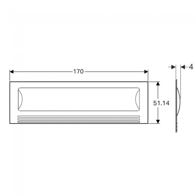 Twyford Omnifit Bath Front Panel 518mm H x 1700mm W - White