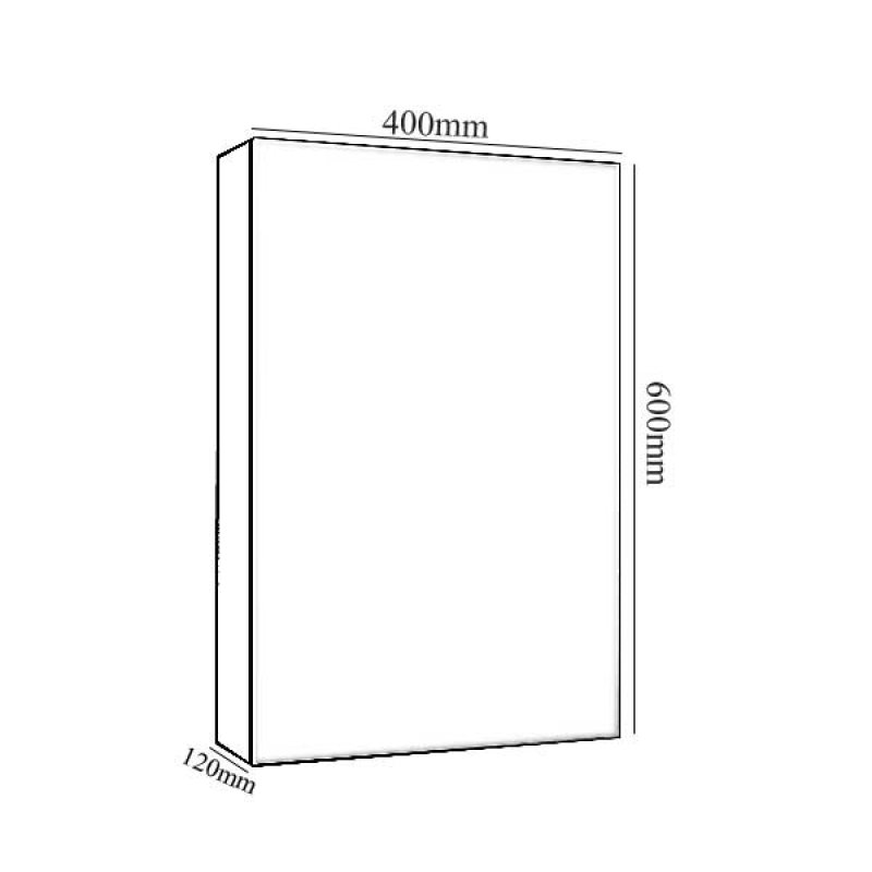 Verona Fulford 1-Door Mirrored Bathroom Cabinet 400mm Wide - Stainless Steel