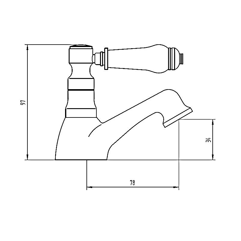 Verona Holborn Basin Taps Pair - Chrome