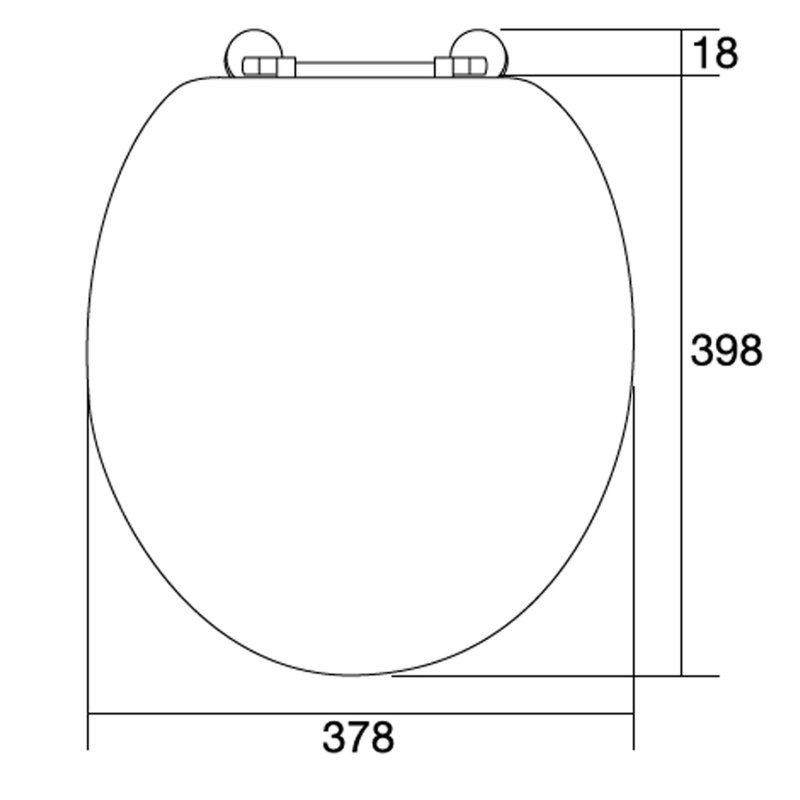 Verona Holborn Gloss White Wooden Effect Soft Close Toilet Seat