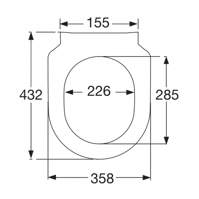 Villeroy & Boch Avento Quick Release Slim Soft Close Toilet Seat and Cover - White Alpin