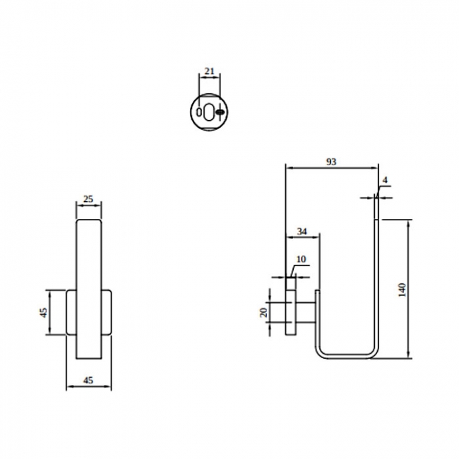Villeroy & Boch Elements Striking Vertical Toilet Roll Holder - Brushed Nickel Matt