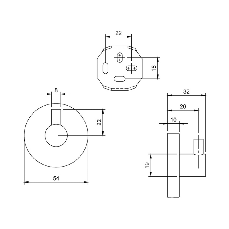 Villeroy & Boch Elements Tender Robe Hook - Matt Black