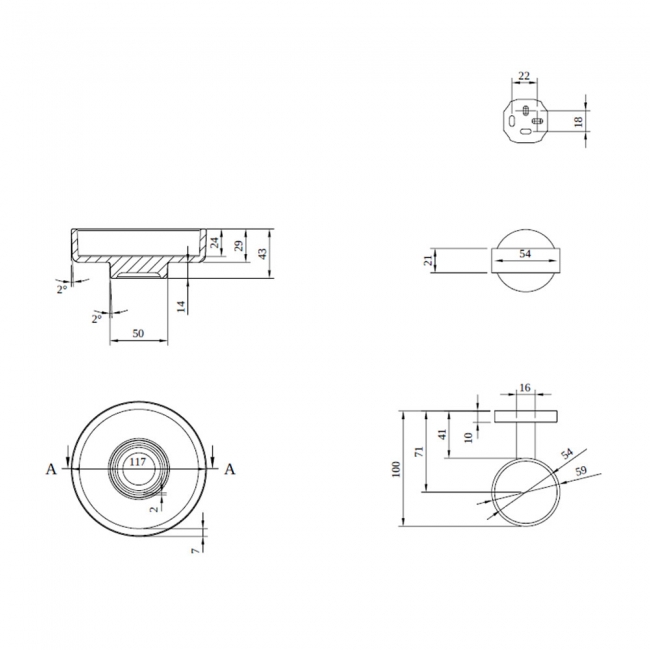 Villeroy & Boch Elements Tender Soap Dish 117mm Wide - Chrome