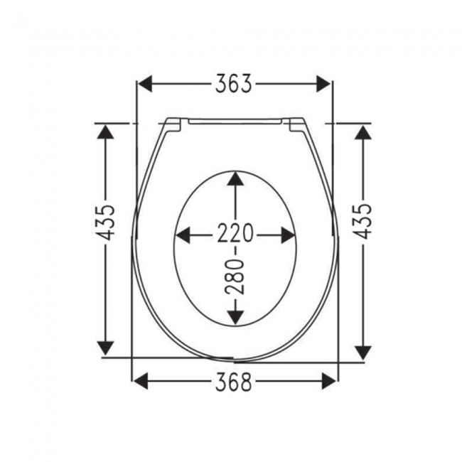 Villeroy & Boch O.novo Soft Close Toilet Seat and Cover Quick Release Hinge - White Alpin