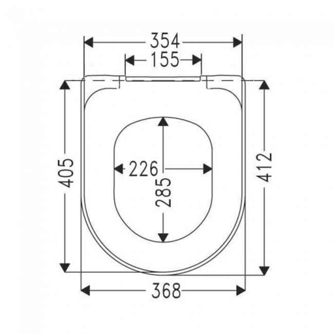 Villeroy & Boch O.novo Standard Toilet Seat and Cover with Hinge - White Alpin