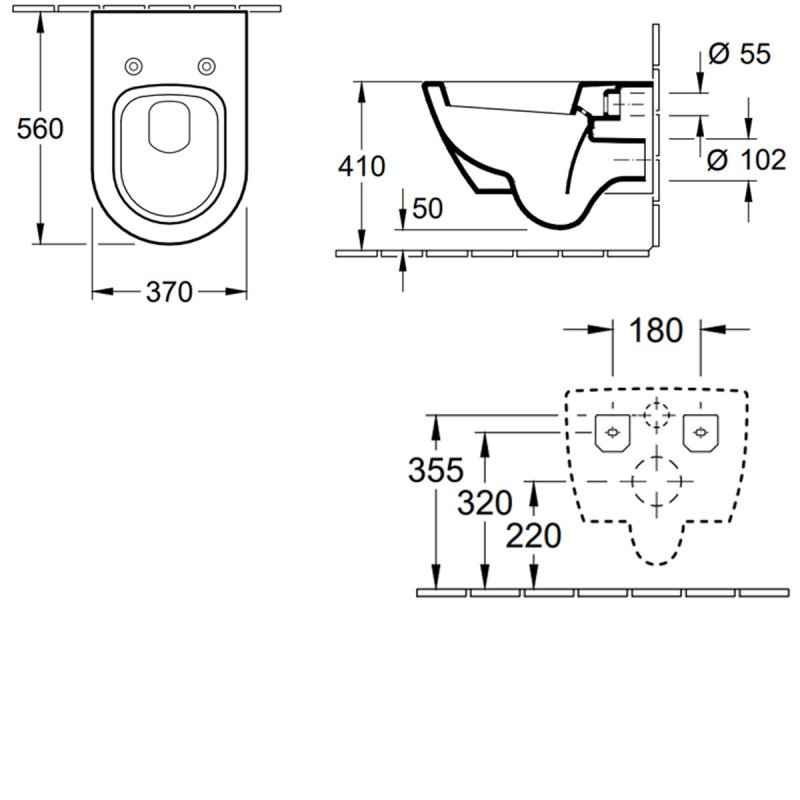 Villeroy & Boch Subway 2.0 Toilet 56001001 White Alpin