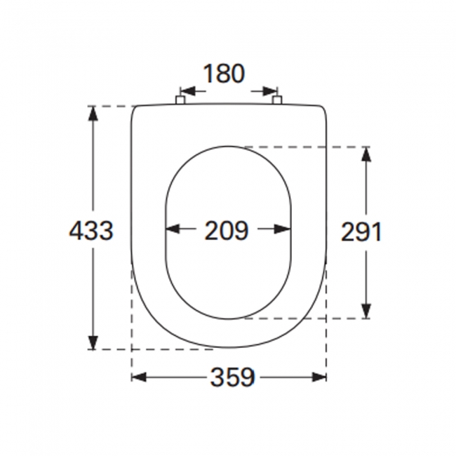 Villeroy & Boch Subway 2.0 Standard Toilet Seat and Cover with Removable Seat Quick Release - White Alpin