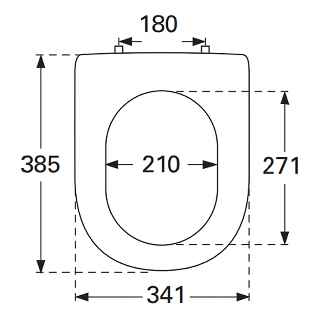 Villeroy & Boch Subway 2.0 Compact Standard Toilet Seat and Cover with Removable Seat Quick Release - White Alpin