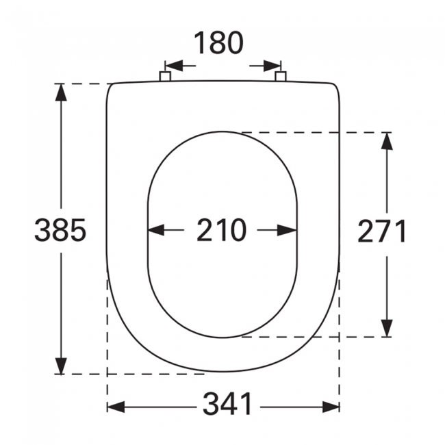 Villeroy & Boch Subway 2.0 Toilet seat and cover Compact White Alpin