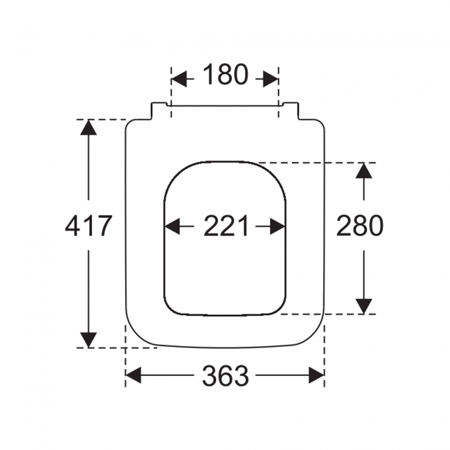 Villeroy & Boch Venticello Square Soft Close Toilet Seat and Cover - White Alpin