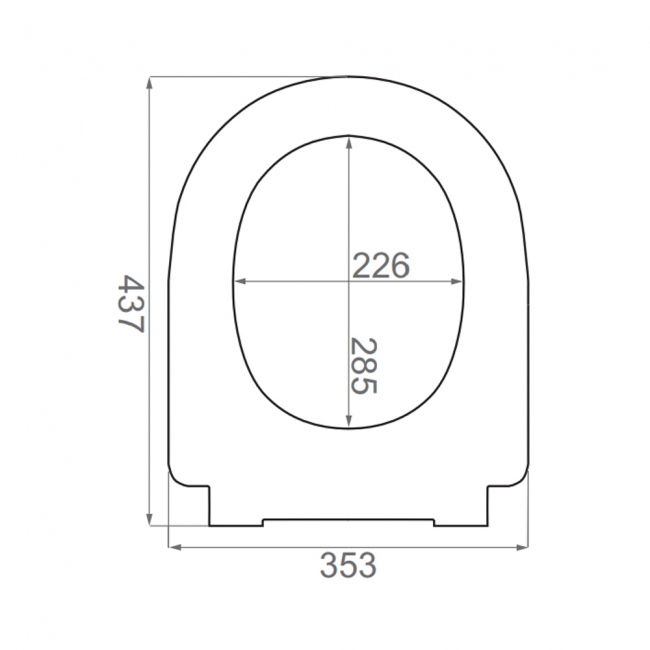 Villeroy & Boch ViCare Standard Toilet Seat and Cover - White Alpin