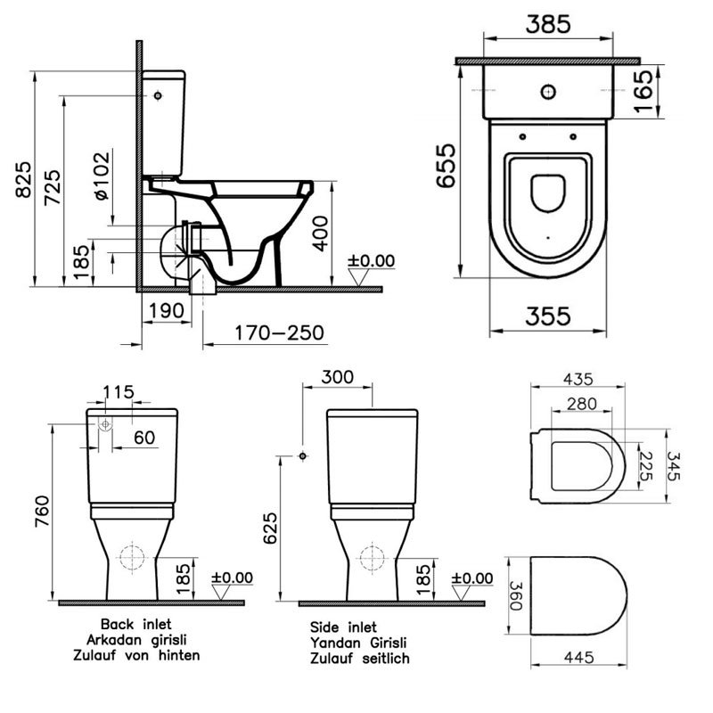 Vitra S50 Toilet 5321L0037200+72003309+5422S0035325 Close