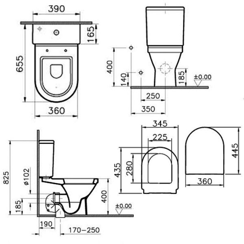 Vitra S50 Toilet 5332L0037200+72003301+5422S0035325 Close