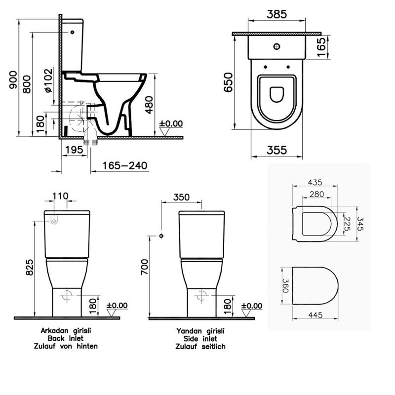 Vitra S50 Toilet 5349L0037200+72003301+5422S0035325 Close