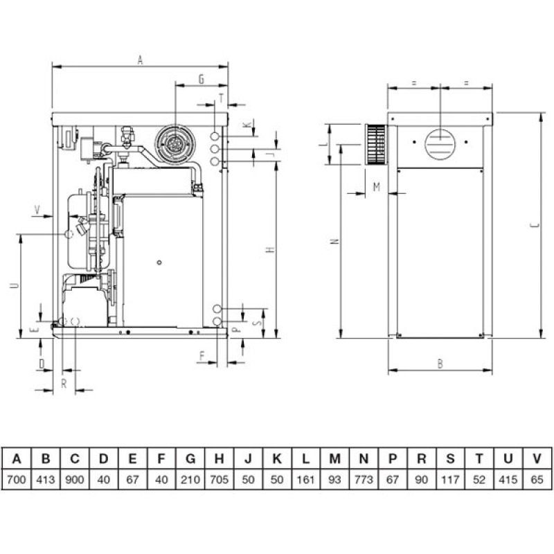 Warmflow Agentis External Condensing System Oil Boiler 27-33kW