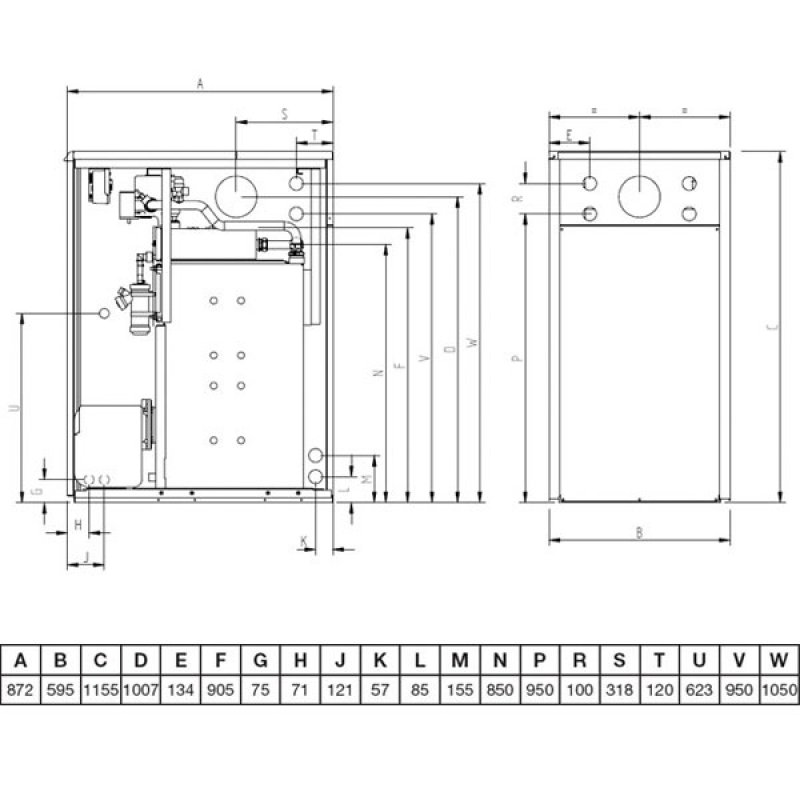 Warmflow Agentis Internal Condensing Conventional Oil Boiler 33-44kW