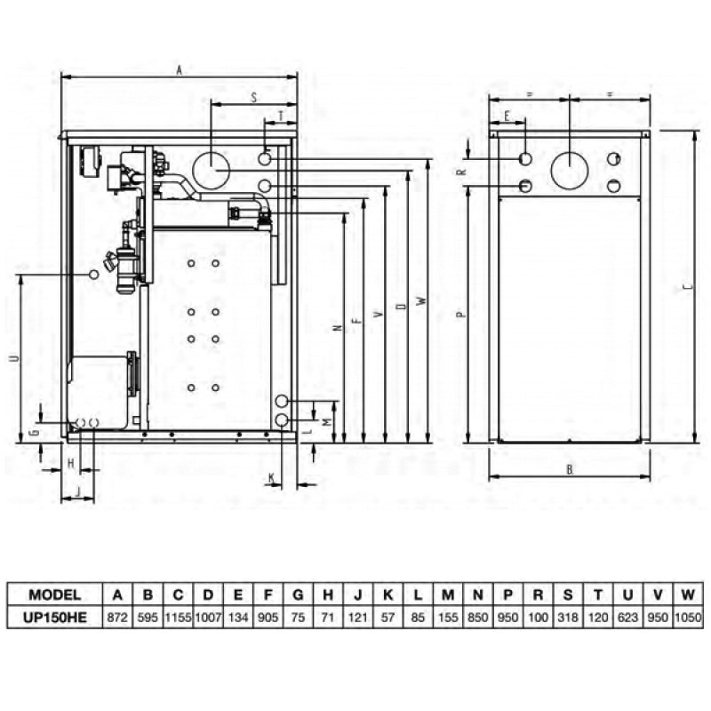 Warmflow Agentis Internal Condensing Conventional Oil Boiler With Pump 33-44kW