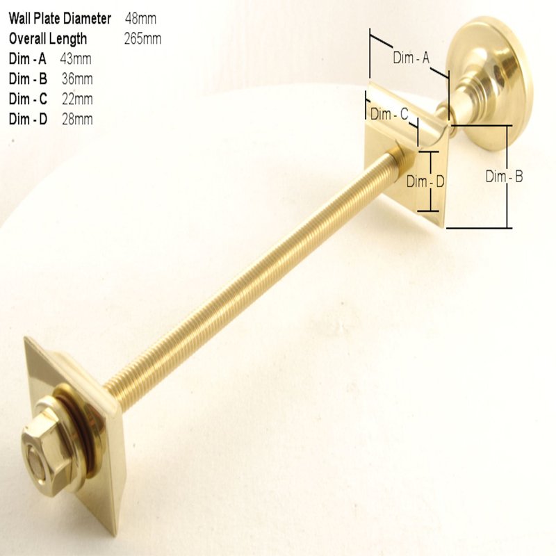 West Cast Iron Radiator Luxury Wall Stay Fixing Single - Light Pewter