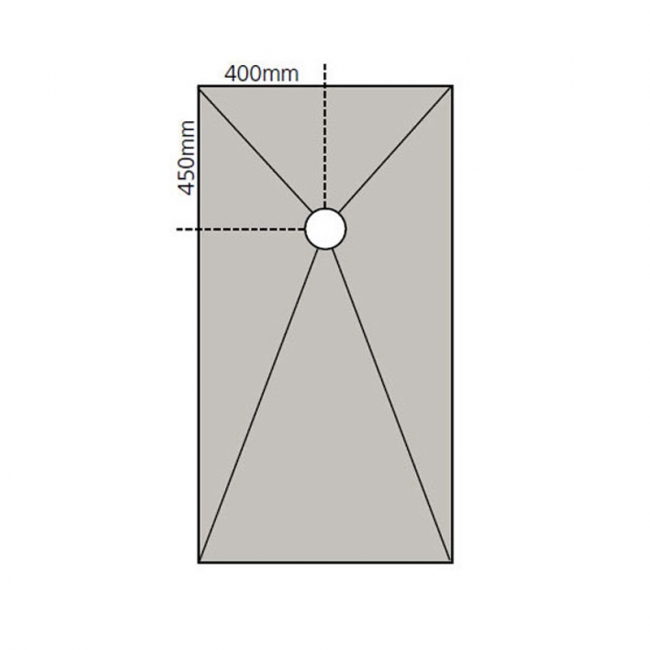 PCS Offset Drain Wet Room Former Kit 1500mm x 800mm 7sqm Tanking Liquid