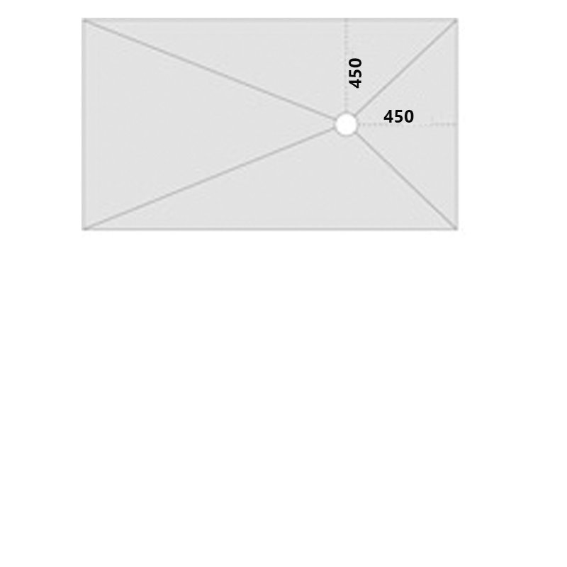 Wetroom Innovations PCS Underlay Plus Offset Drain Wetroom Floor Former 1600mm x 900mm