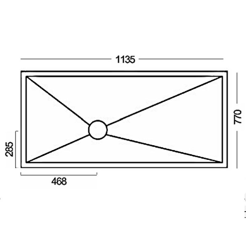 Innovations Vinyl Wetroom Floor Former 1135mm x 770mm