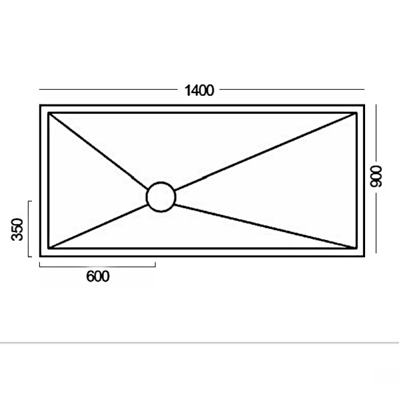 Innovations Vinyl Wetroom Floor Former 1400mm x 900mm