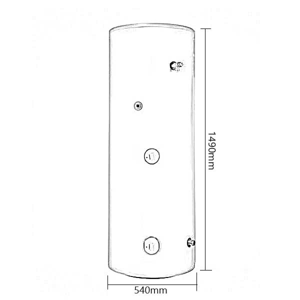 Joule Cyclone Unvented Cylinder | TCEMVD-0200LFD | Direct | 200L