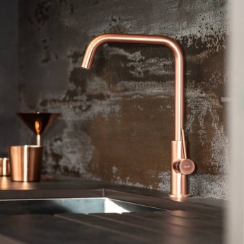 Abode Althia Single Lever Kitchen Sink Mixer Tap - Urban Copper