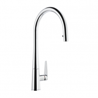 Abode Coniq R Single Lever Pull Out Kitchen Sink Mixer Tap - Chrome