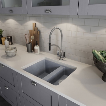 Abode Genio Monobloc Semi-Professional Pull Out Kitchen Sink Mixer Tap - Chrome