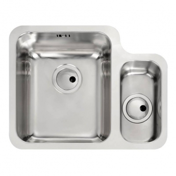 Abode Matrix 1.5 LH Bowl Kitchen Sink with Astral Sink Tap 572mm L x 450mm W - Stainless Steel