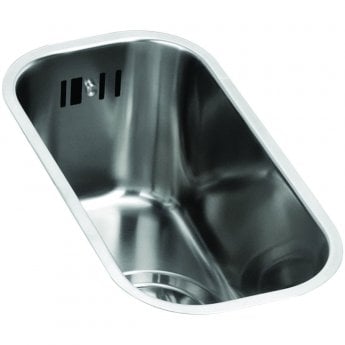 Abode Matrix R50 0.5 Bowl Undermount Kitchen Sink 168mm L x 318mm W - Stainless Steel