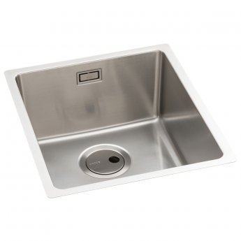 Abode Matrix R15 1.0 Bowl Undermount Kitchen Sink 380mm L x 440mm W - Stainless Steel