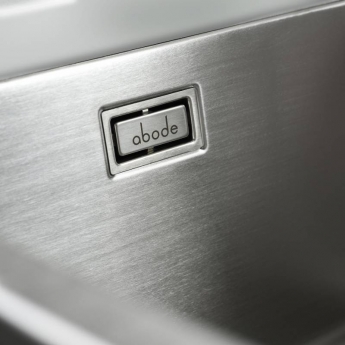 Abode Matrix R15 1.5 Right Handed Bowl Undermount Kitchen Sink 580mm L x 440mm W - Stainless Steel