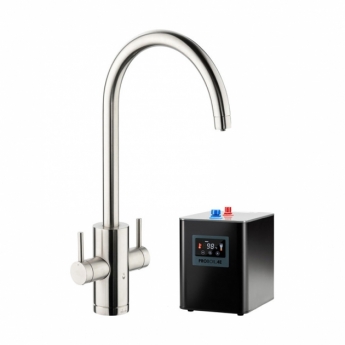 Abode Profile 4 IN 1 Monobloc Kitchen Sink Mixer Tap with Proboil.4E Tank - Brushed Nickel
